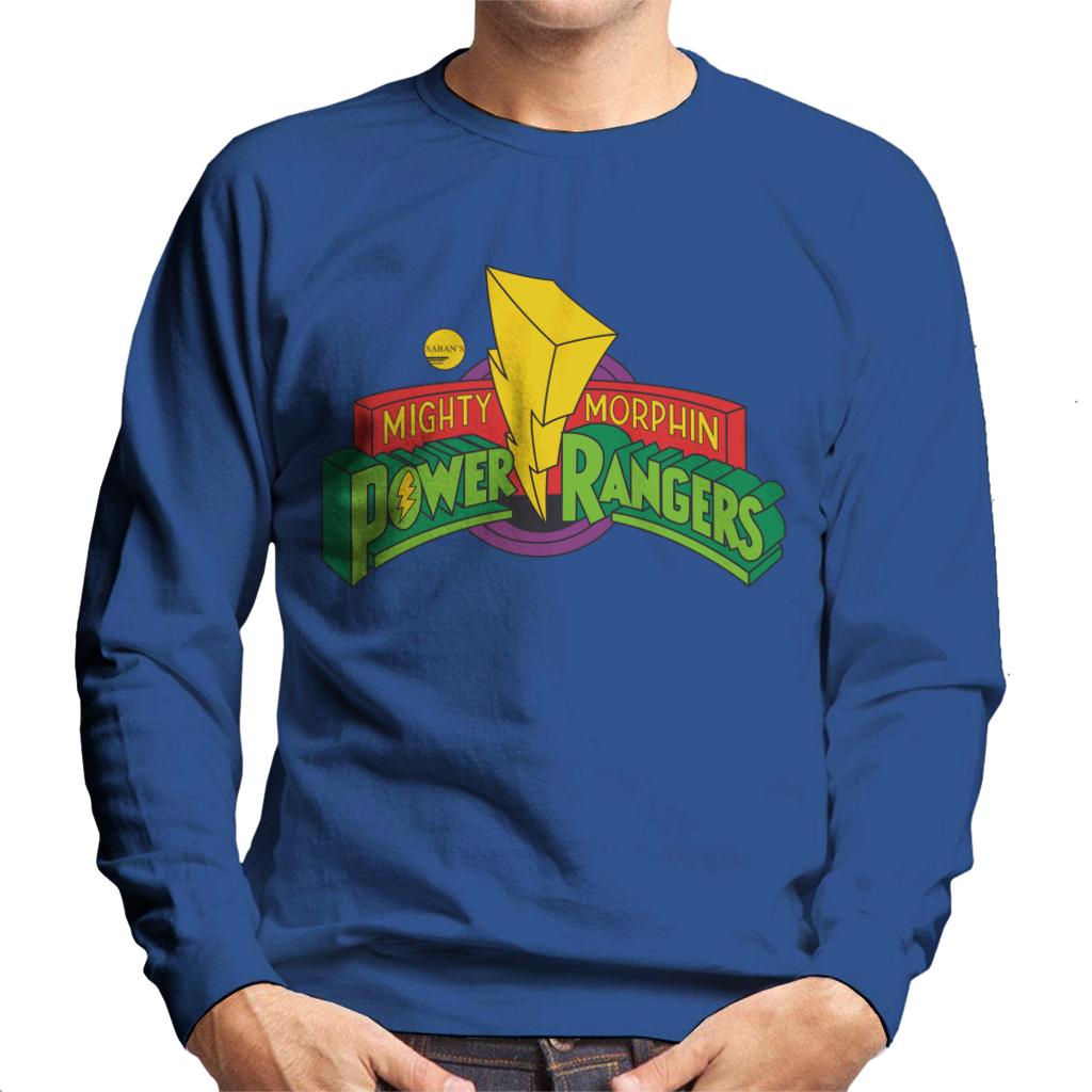 Power Rangers Classic Mighty Morphin Logo Men's Sweatshirt-ALL + EVERY