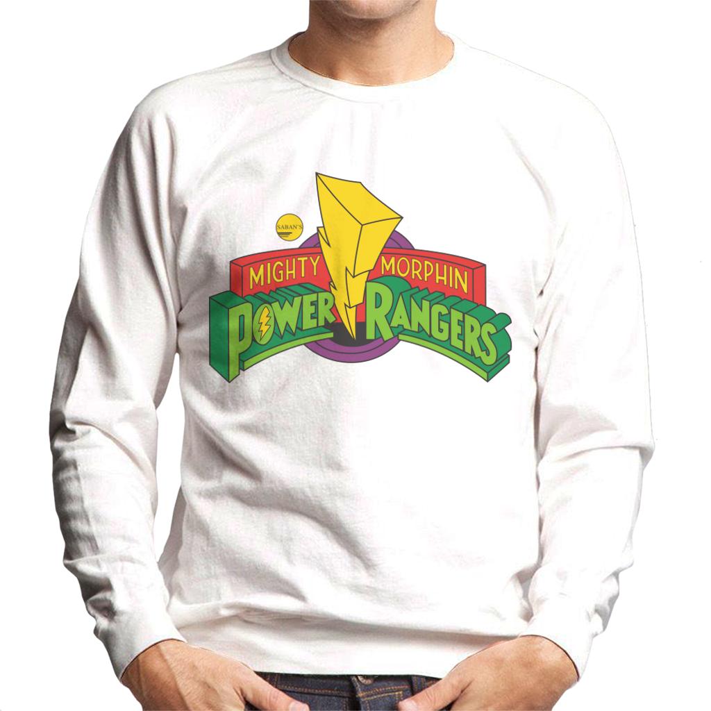 Power Rangers Classic Mighty Morphin Logo Men's Sweatshirt-ALL + EVERY