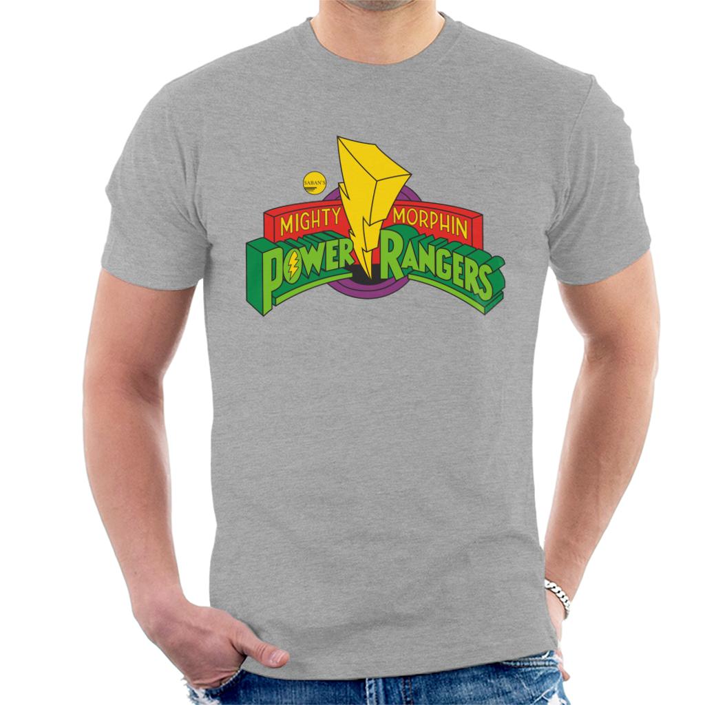 Power Rangers Classic Mighty Morphin Logo Men's T-Shirt-ALL + EVERY