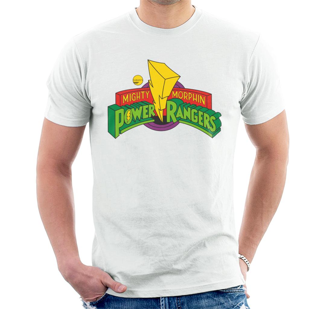 Power Rangers Classic Mighty Morphin Logo Men's T-Shirt-ALL + EVERY