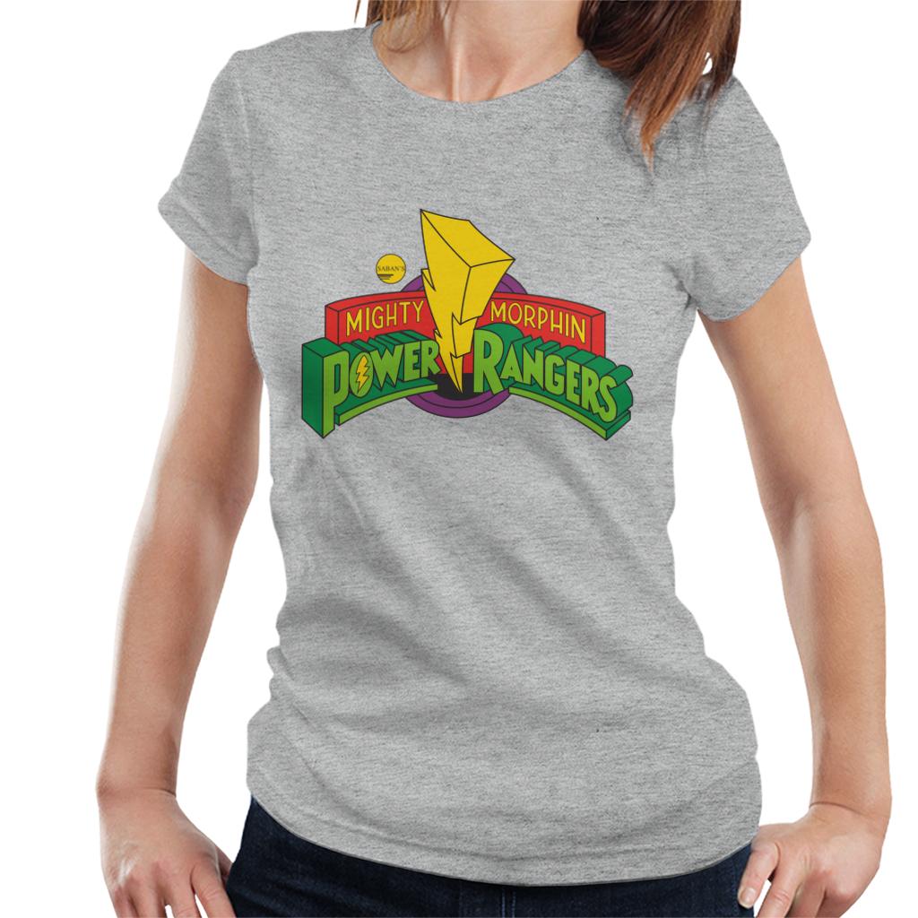 Power Rangers Classic Mighty Morphin Logo Women's T-Shirt-ALL + EVERY