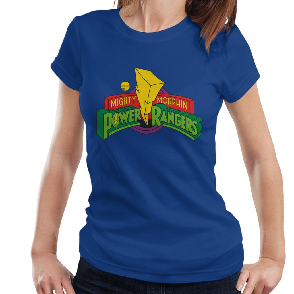 Power Rangers Classic Mighty Morphin Logo Women's T-Shirt-ALL + EVERY