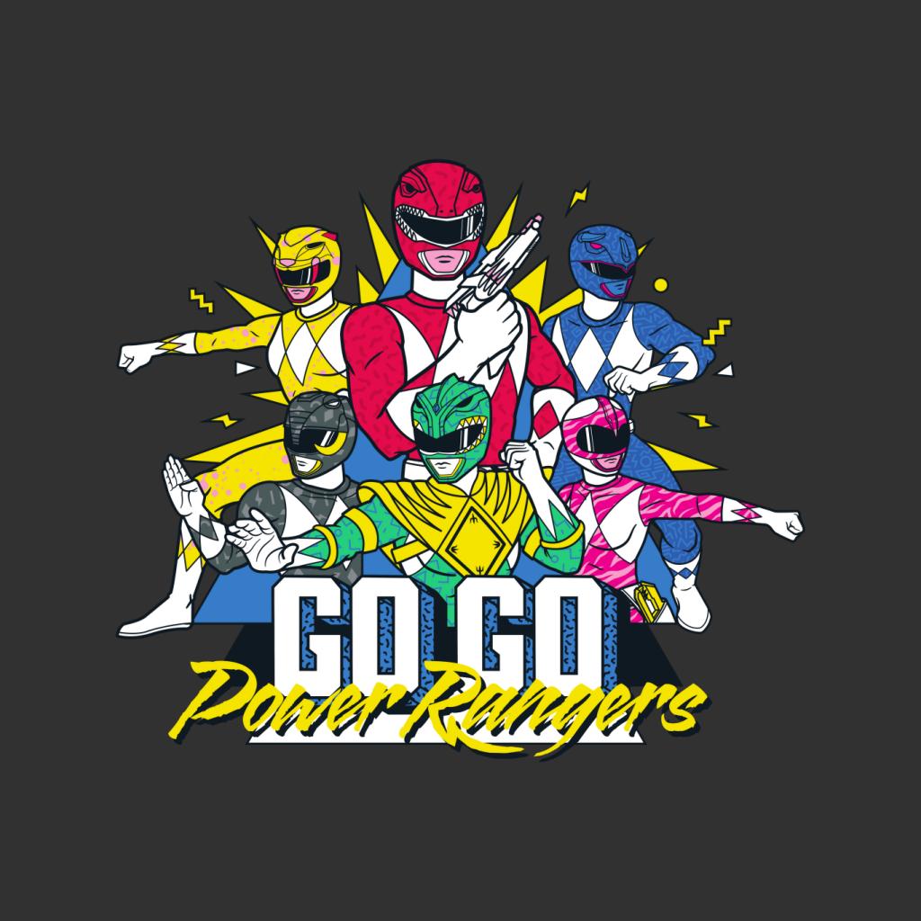 Power Rangers Go Go Retro 90s Men's T-Shirt-ALL + EVERY