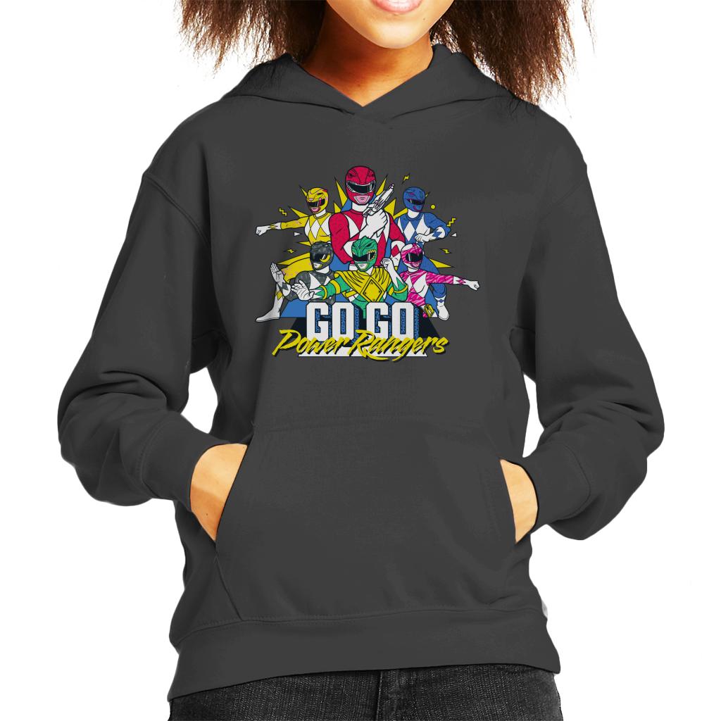 Power Rangers Go Go Retro 90s Kid's Hooded Sweatshirt-ALL + EVERY