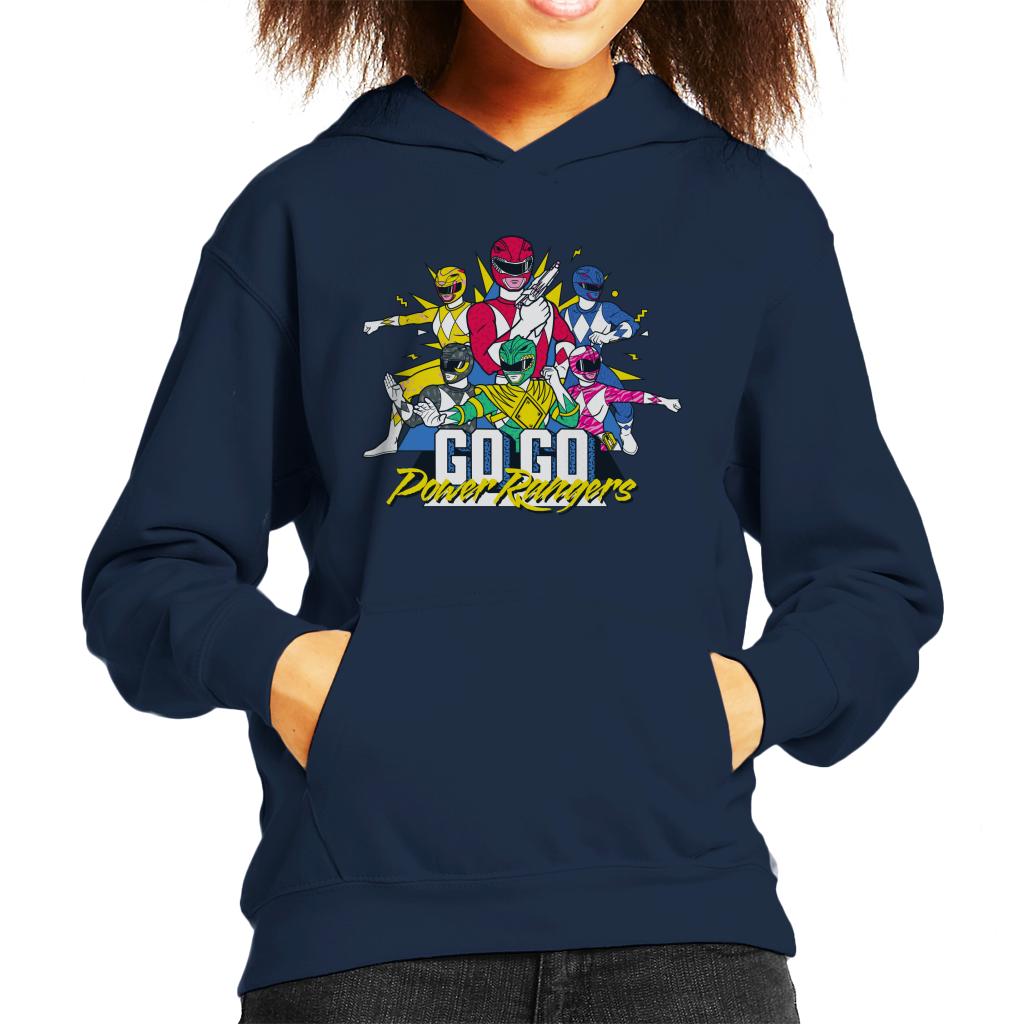 Power Rangers Go Go Retro 90s Kid's Hooded Sweatshirt-ALL + EVERY