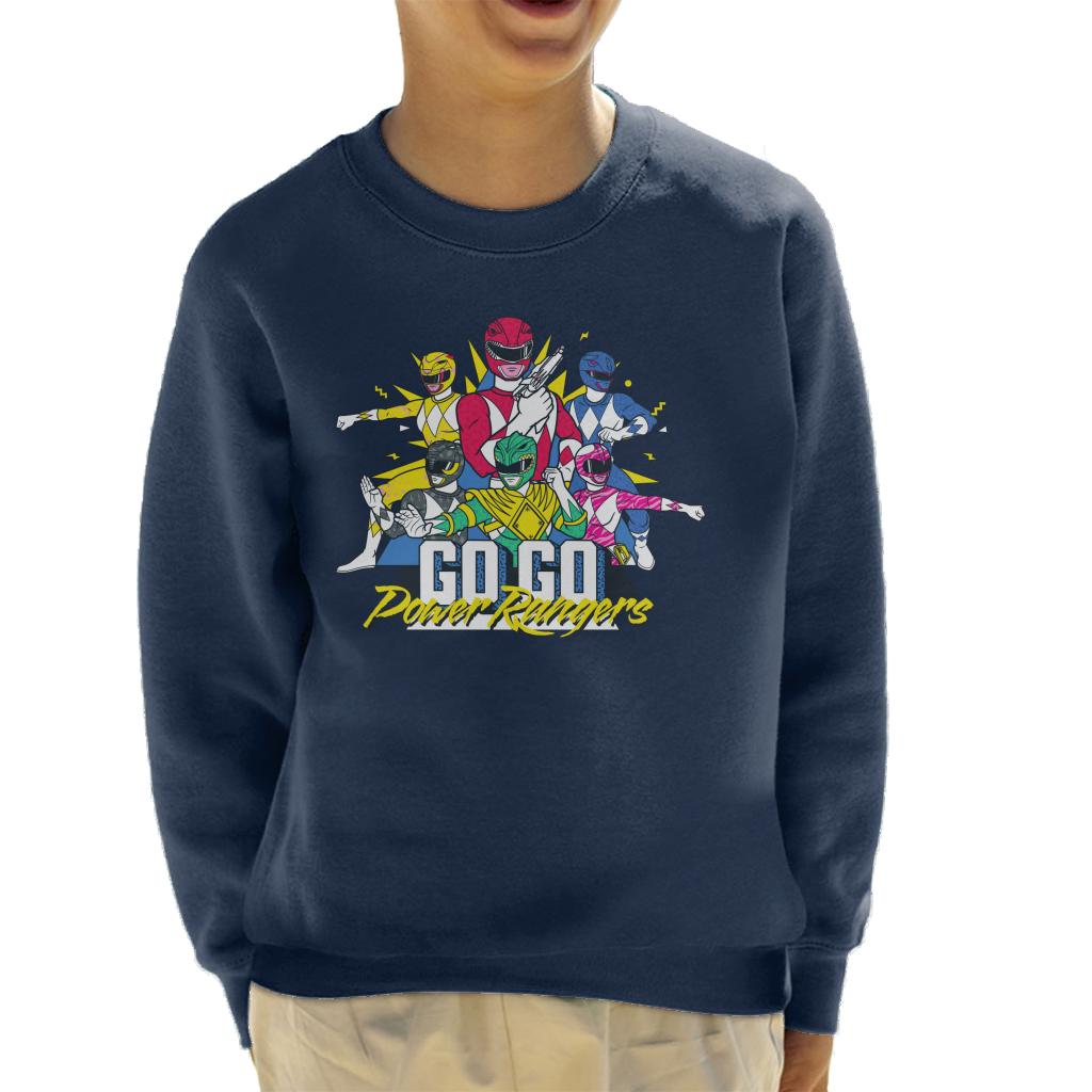 Power Rangers Go Go Retro 90s Kid's Sweatshirt-ALL + EVERY