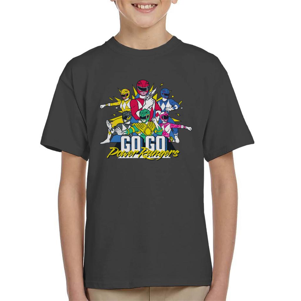 Power Rangers Go Go Retro 90s Kid's T-Shirt-ALL + EVERY