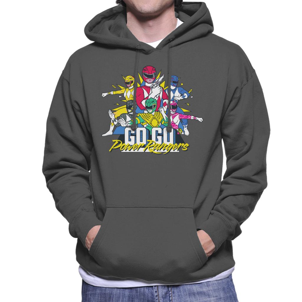 Power Rangers Go Go Retro 90s Men's Hooded Sweatshirt-ALL + EVERY