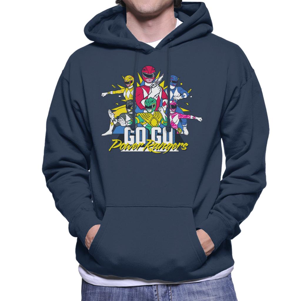 Power Rangers Go Go Retro 90s Men's Hooded Sweatshirt-ALL + EVERY