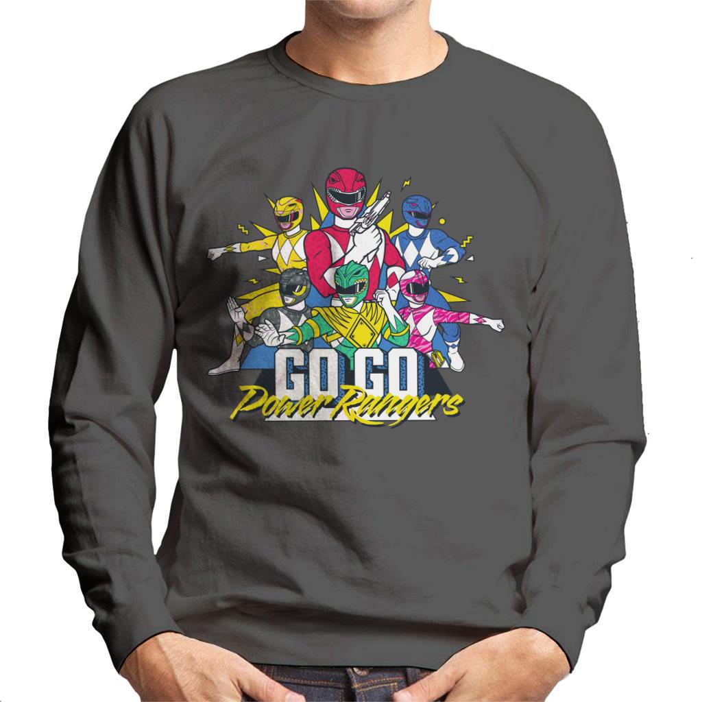 Power Rangers Go Go Retro 90s Men's Sweatshirt-ALL + EVERY