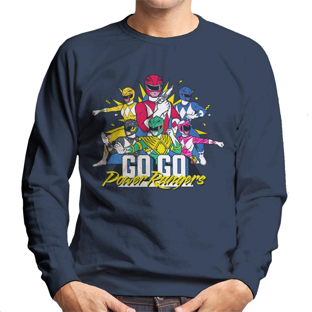 Power Rangers Go Go Retro 90s Men's Sweatshirt-ALL + EVERY