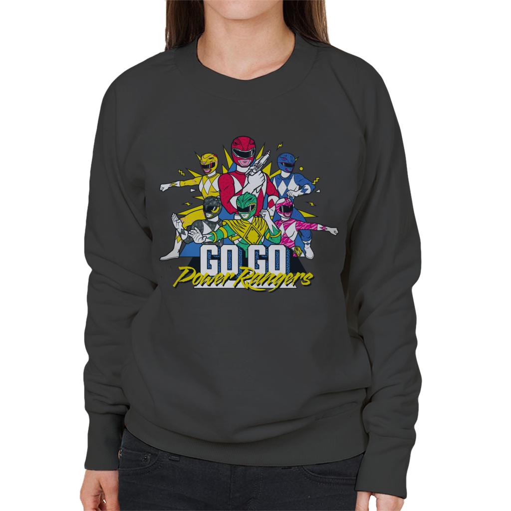 Power Rangers Go Go Retro 90s Women's Sweatshirt-ALL + EVERY