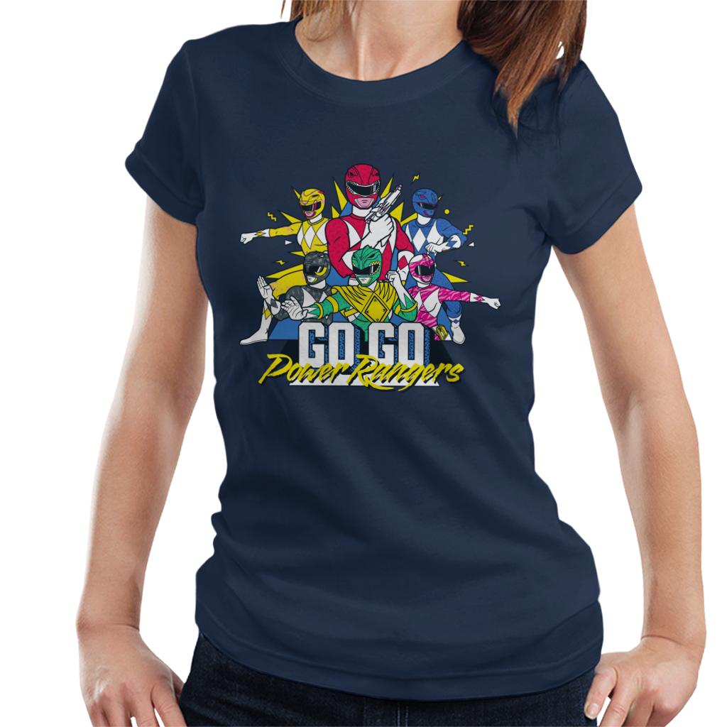 Power Rangers Go Go Retro 90s Women's T-Shirt-ALL + EVERY