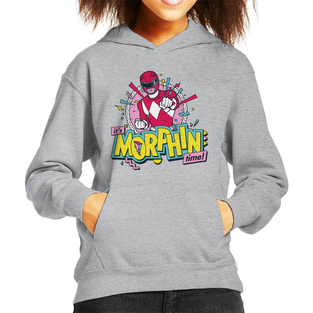 Power Rangers Its Morphin Time Retro Kid's Hooded Sweatshirt-ALL + EVERY