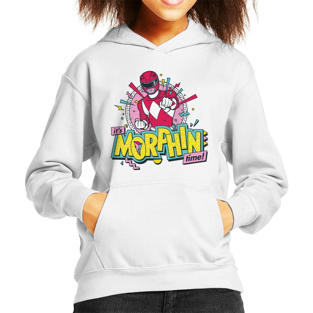 Power Rangers Its Morphin Time Retro Kid's Hooded Sweatshirt-ALL + EVERY