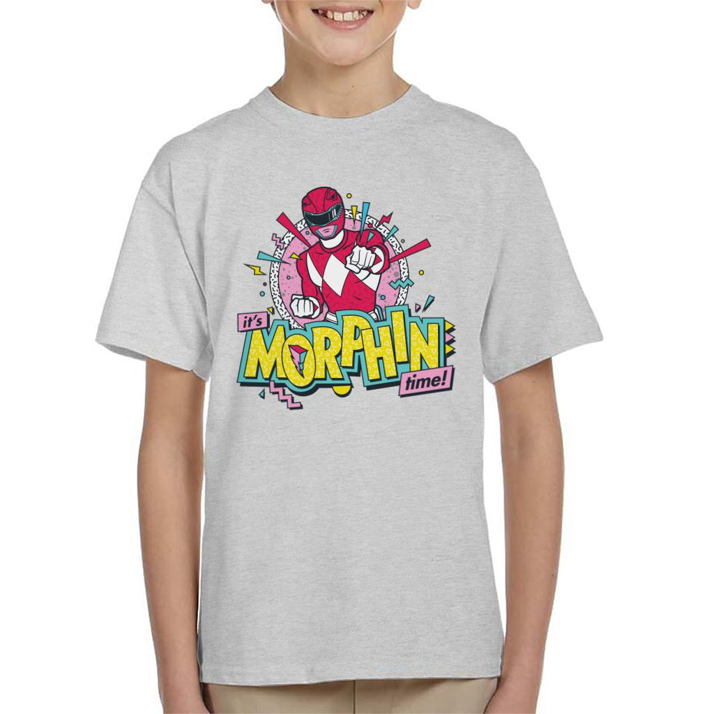 Power Rangers Its Morphin Time Retro Kid's T-Shirt-ALL + EVERY