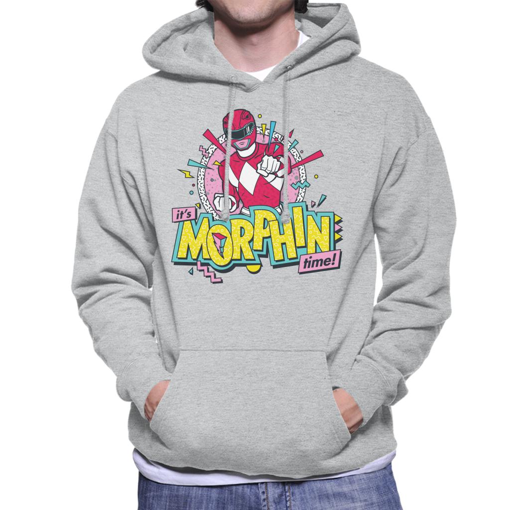 Power Rangers Its Morphin Time Retro Men's Hooded Sweatshirt-ALL + EVERY