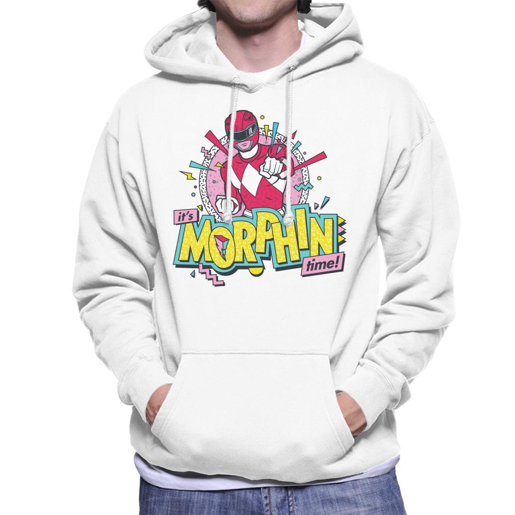 Power Rangers Its Morphin Time Retro Men's Hooded Sweatshirt-ALL + EVERY