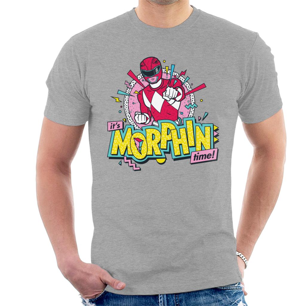 Power Rangers Its Morphin Time Retro Men's T-Shirt-ALL + EVERY