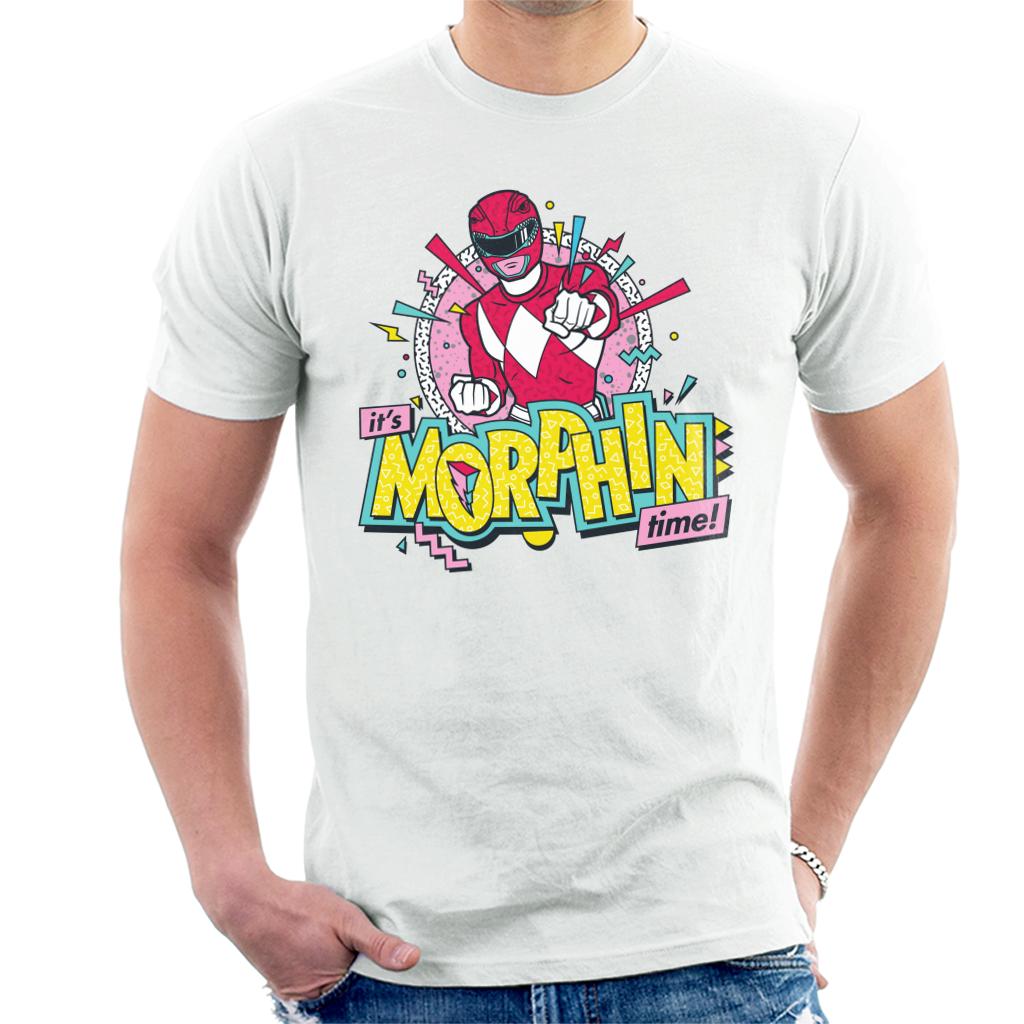 Power Rangers Its Morphin Time Retro Men's T-Shirt-ALL + EVERY