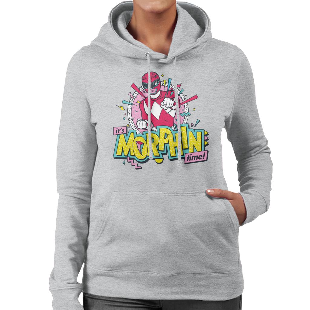 Power Rangers Its Morphin Time Retro Women's Hooded Sweatshirt-ALL + EVERY