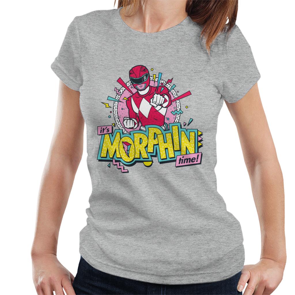 Power Rangers Its Morphin Time Retro Women's T-Shirt-ALL + EVERY