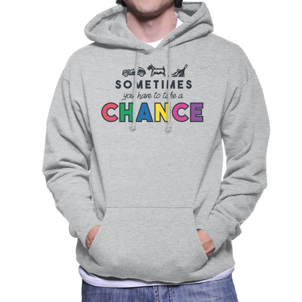 Monopoly Take A Chance Men's Hooded Sweatshirt-ALL + EVERY