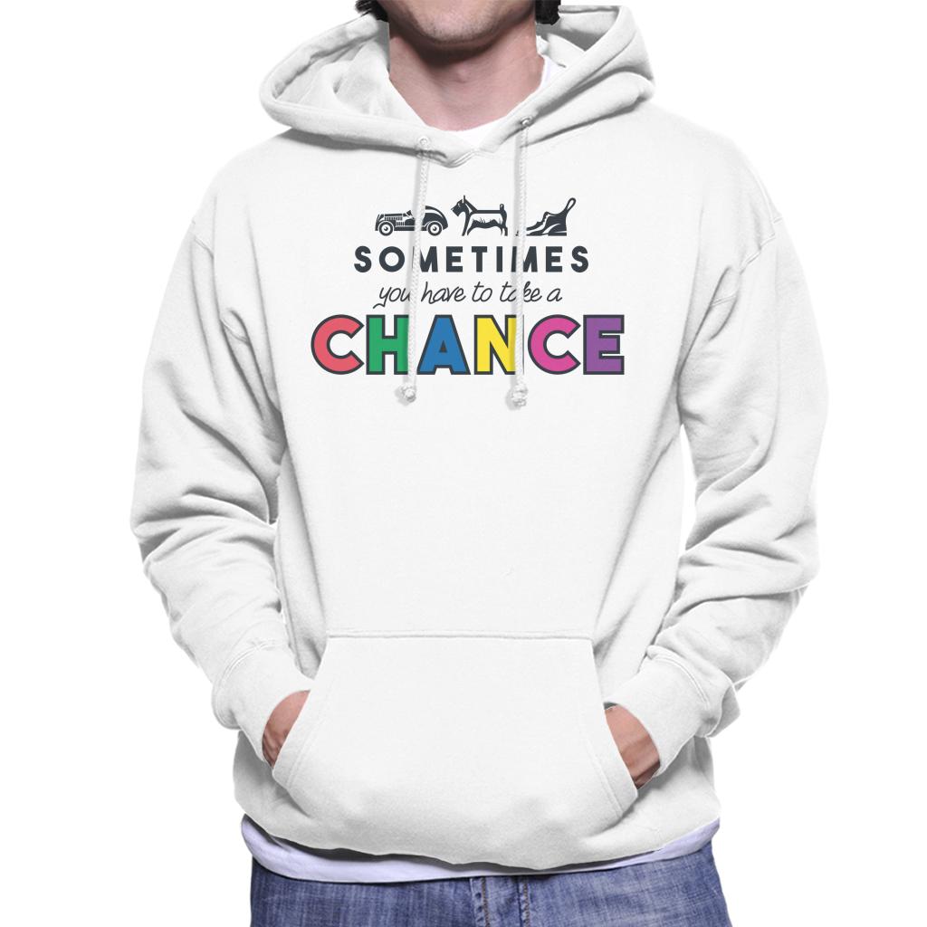 Monopoly Take A Chance Men's Hooded Sweatshirt-ALL + EVERY