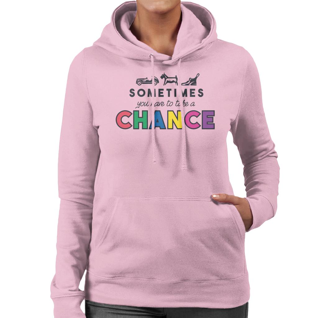 Monopoly Take A Chance Women's Hooded Sweatshirt-ALL + EVERY