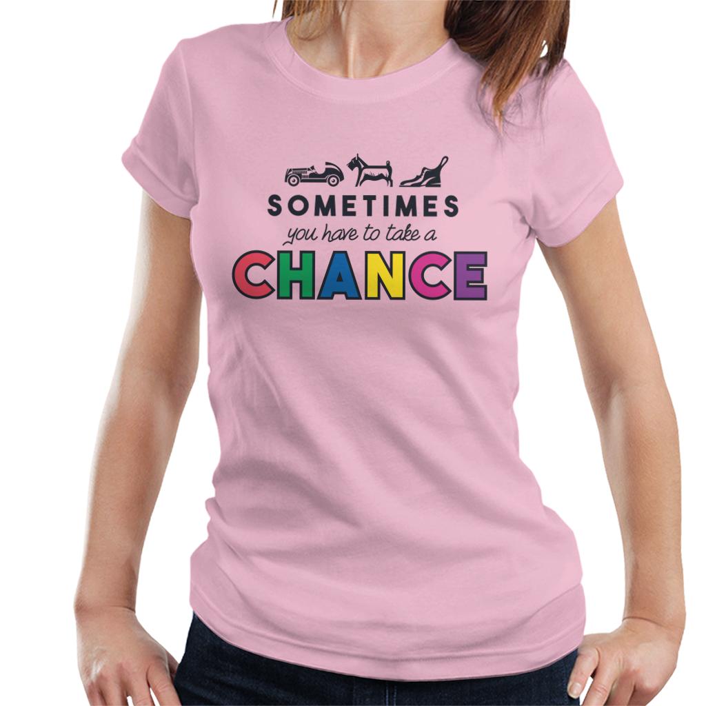 Monopoly Take A Chance Women's T-Shirt-ALL + EVERY