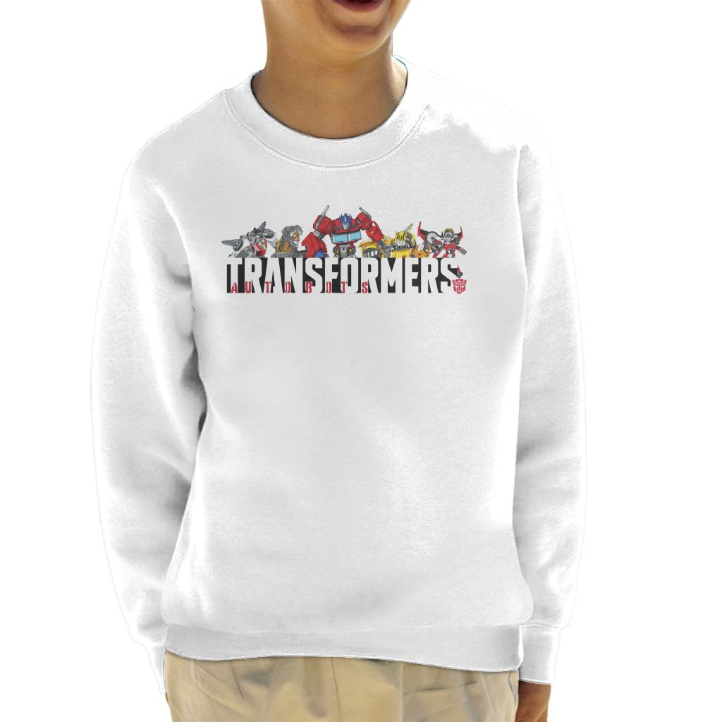 Transformers Autobots Line Up Kid's Sweatshirt-ALL + EVERY