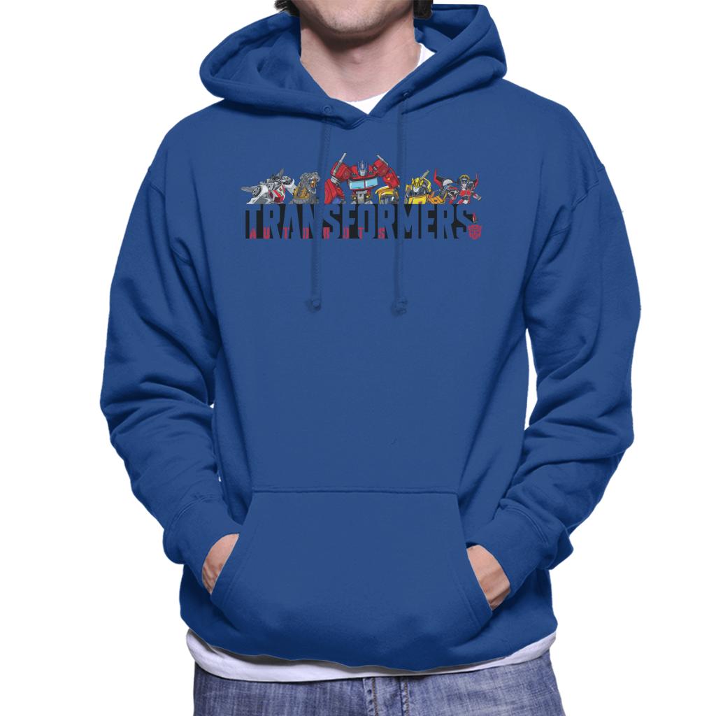 Transformers Autobots Line Up Men's Hooded Sweatshirt-ALL + EVERY