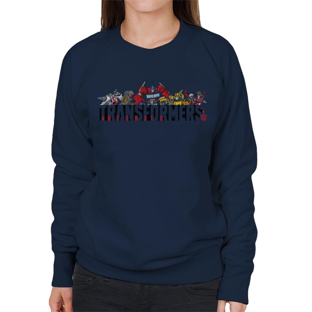 Transformers Autobots Line Up Women's Sweatshirt-ALL + EVERY