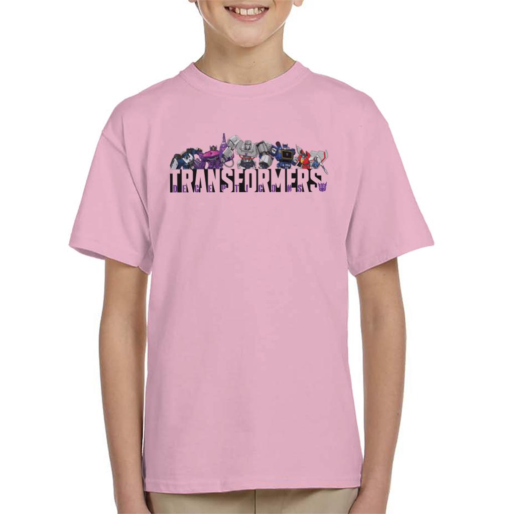 Transformers Decepticons Line Up Kid's T-Shirt-ALL + EVERY