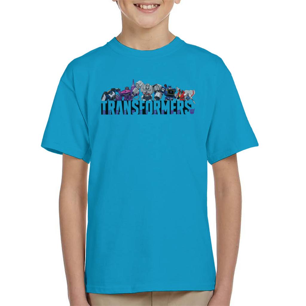 Transformers Decepticons Line Up Kid's T-Shirt-ALL + EVERY