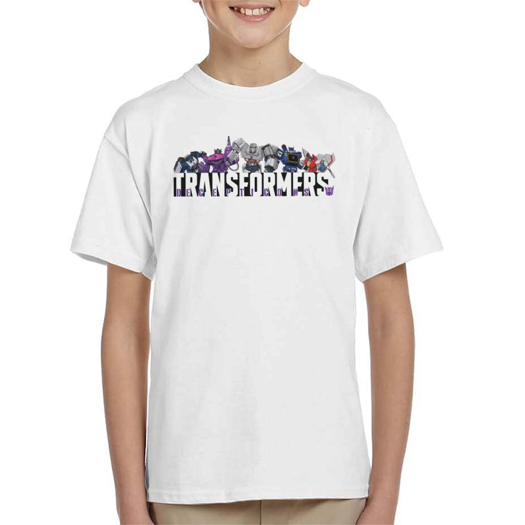 Transformers Decepticons Line Up Kid's T-Shirt-ALL + EVERY