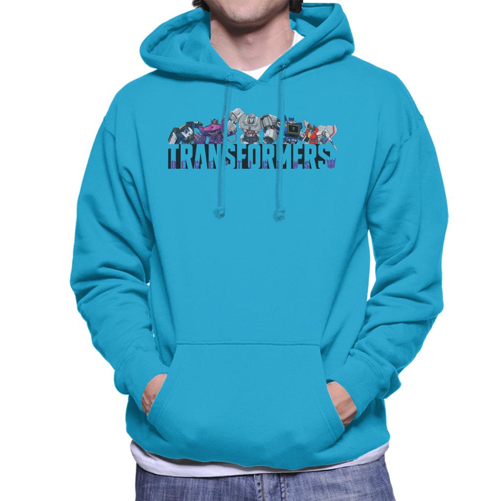 Transformers Decepticons Line Up Men's Hooded Sweatshirt-ALL + EVERY