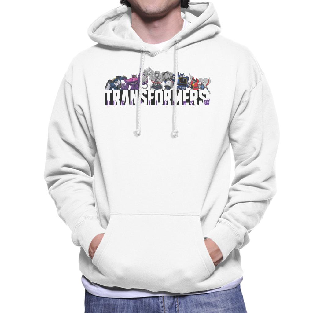 Transformers Decepticons Line Up Men's Hooded Sweatshirt-ALL + EVERY