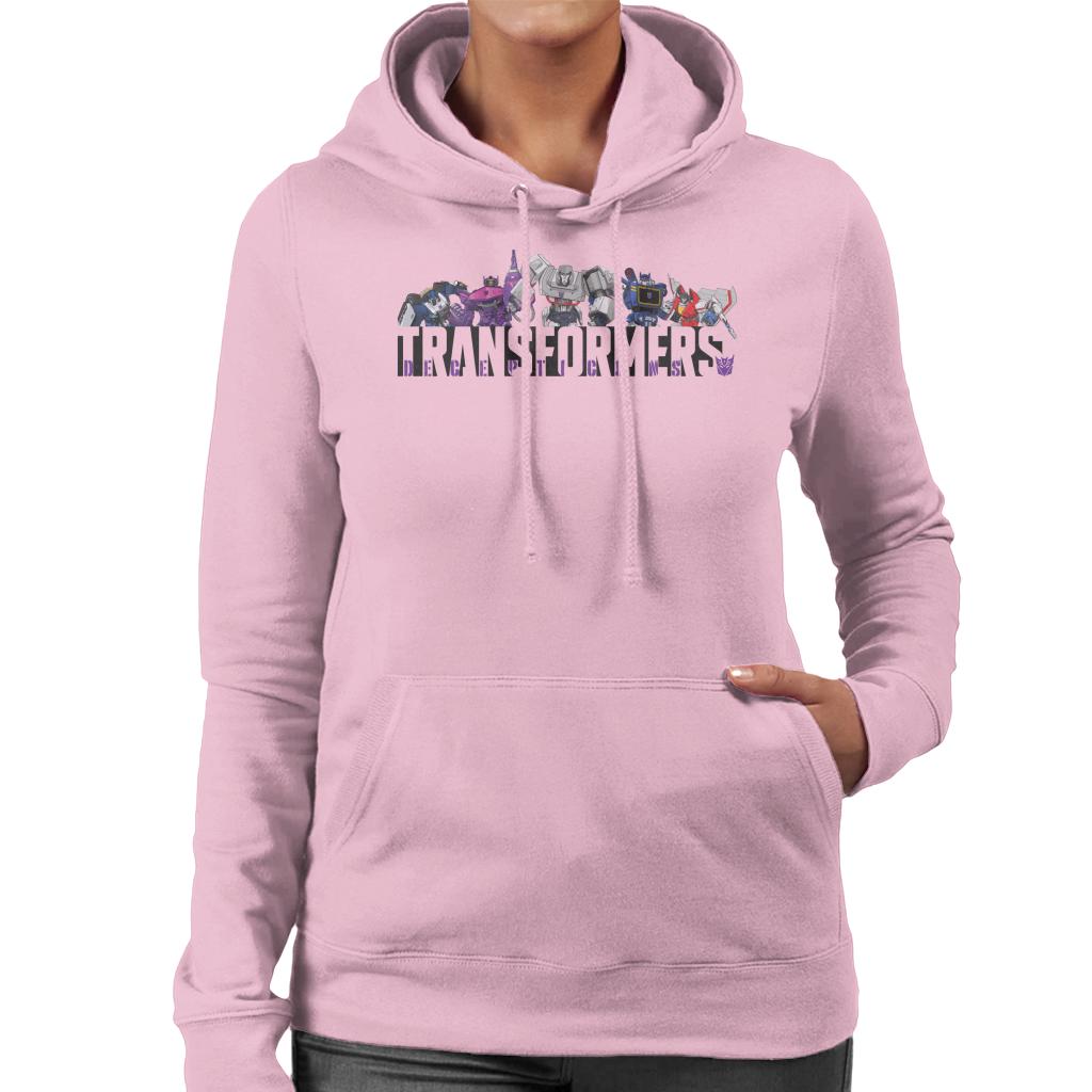 Transformers Decepticons Line Up Women's Hooded Sweatshirt-ALL + EVERY