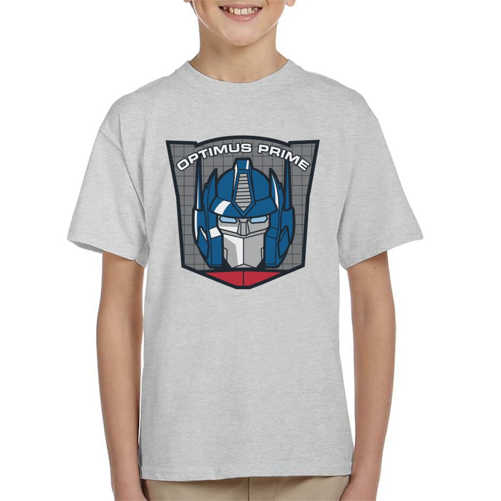 Transformers Optimus Prime Retro Face Badge Kid's T-Shirt-ALL + EVERY