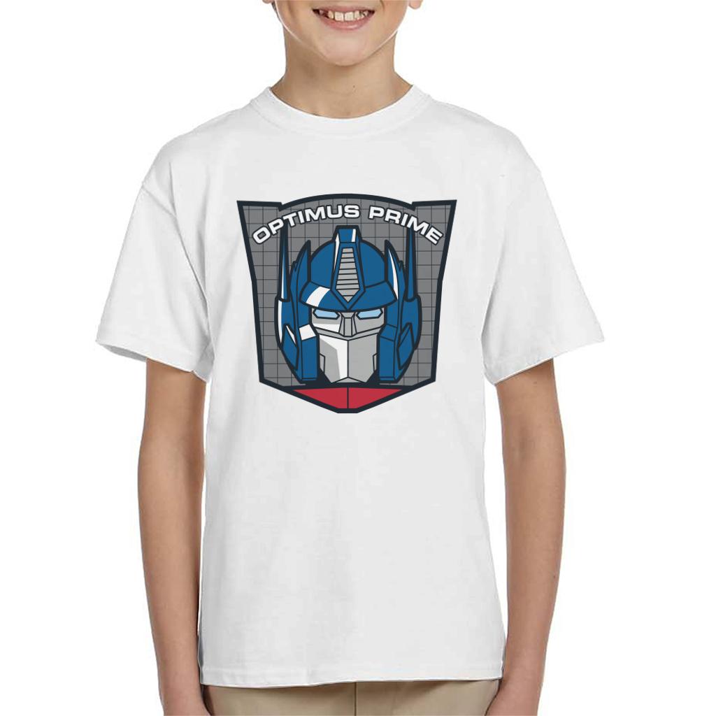 Transformers Optimus Prime Retro Face Badge Kid's T-Shirt-ALL + EVERY