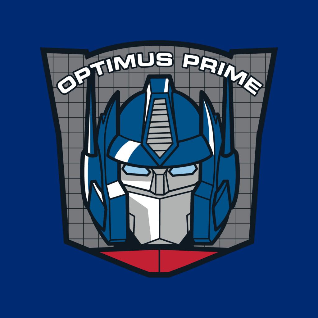 Transformers Optimus Prime Retro Face Badge Men's T-Shirt-ALL + EVERY