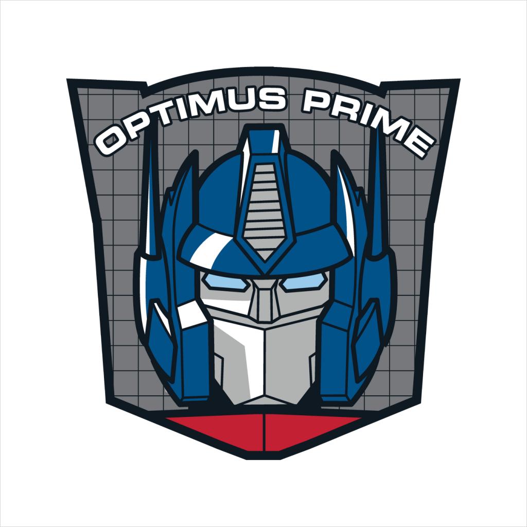 Transformers Optimus Prime Retro Face Badge Men's T-Shirt-ALL + EVERY