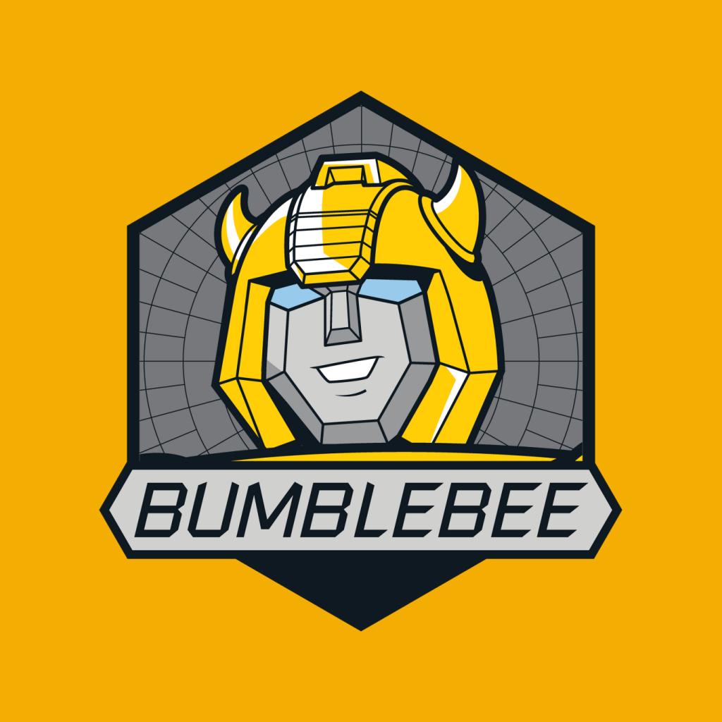 Transformers Bumblebee Retro Face Badge Kid's T-Shirt-ALL + EVERY