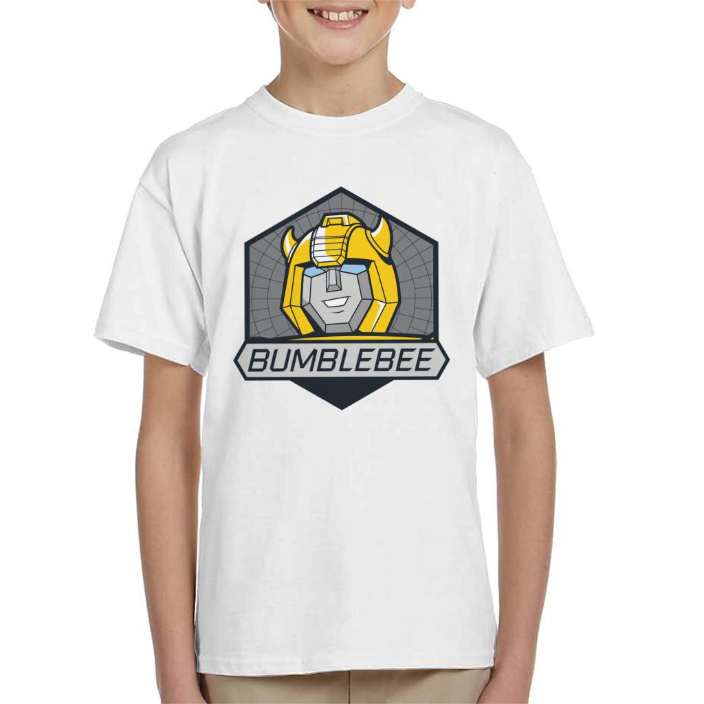 Transformers Bumblebee Retro Face Badge Kid's T-Shirt-ALL + EVERY