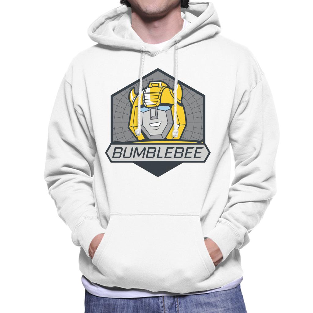 Transformers Bumblebee Retro Face Badge Men's Hooded Sweatshirt-ALL + EVERY