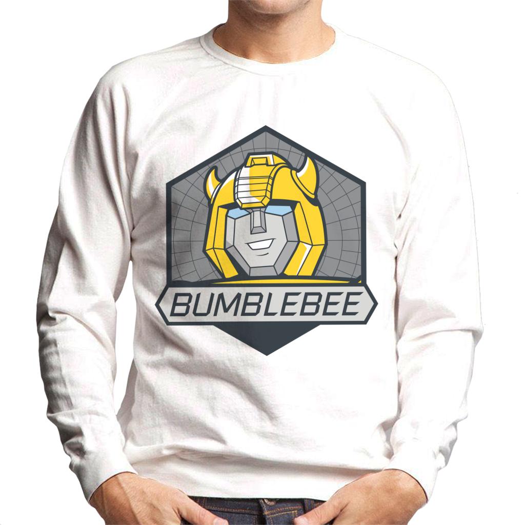 Transformers Bumblebee Retro Face Badge Men's Sweatshirt-ALL + EVERY