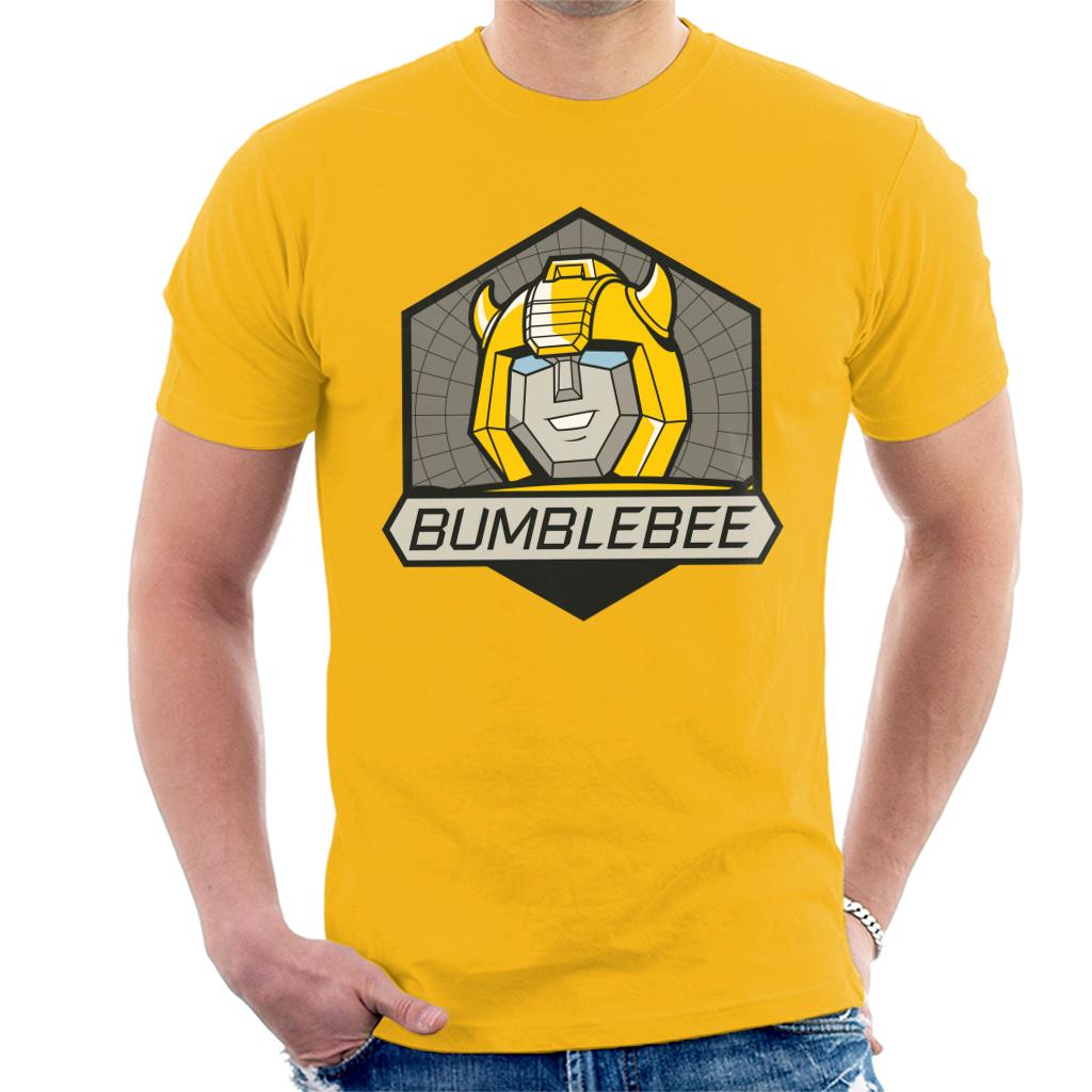 Transformers Bumblebee Retro Face Badge Men's T-Shirt-ALL + EVERY