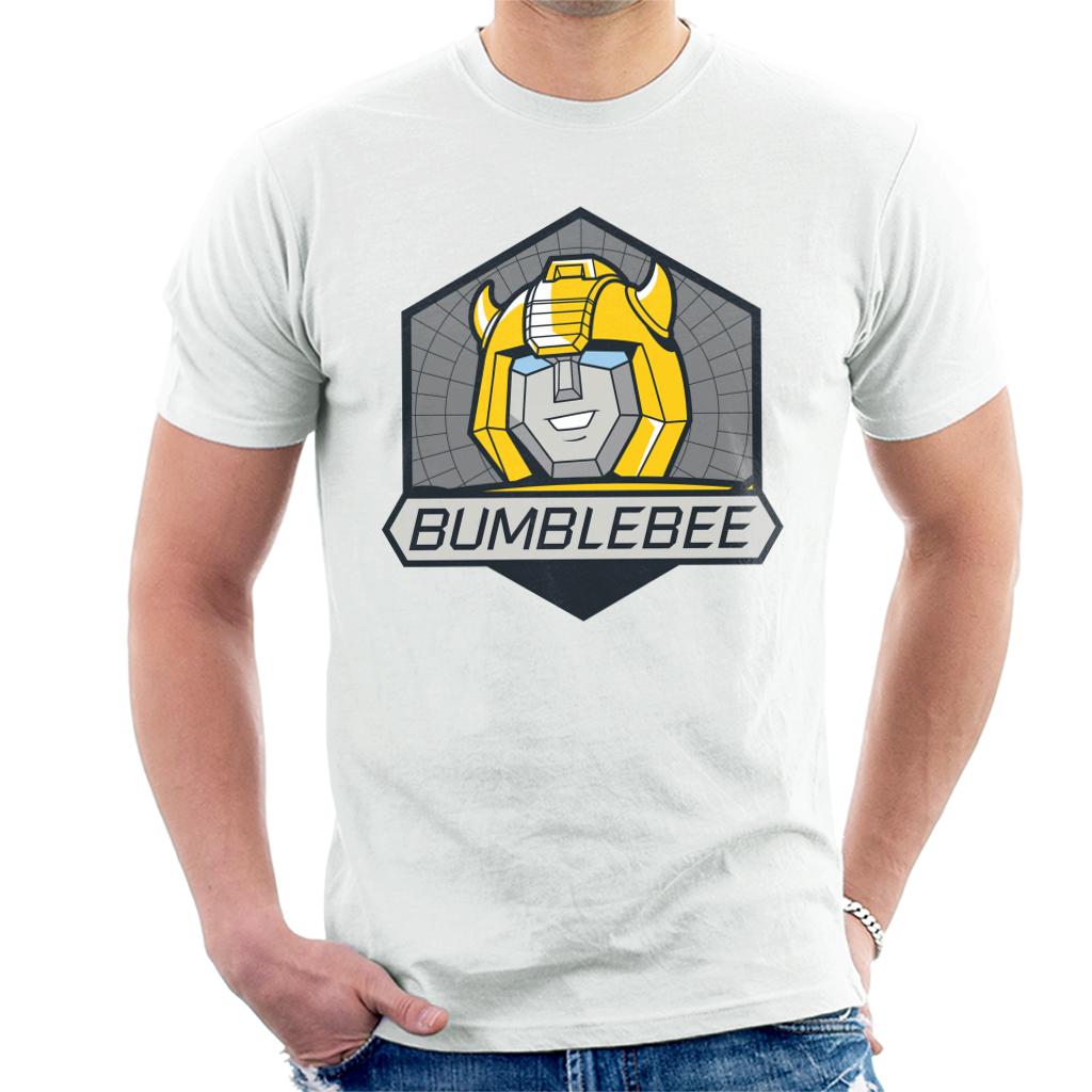 Transformers Bumblebee Retro Face Badge Men's T-Shirt-ALL + EVERY