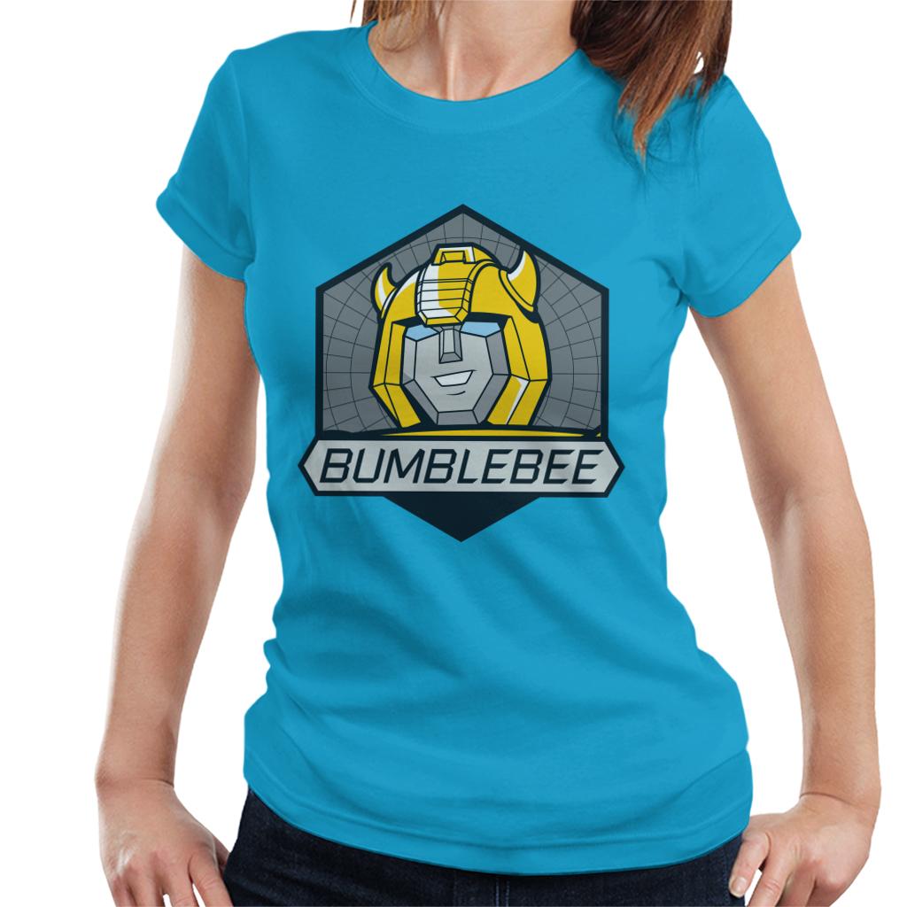 Transformers Bumblebee Retro Face Badge Women's T-Shirt-ALL + EVERY